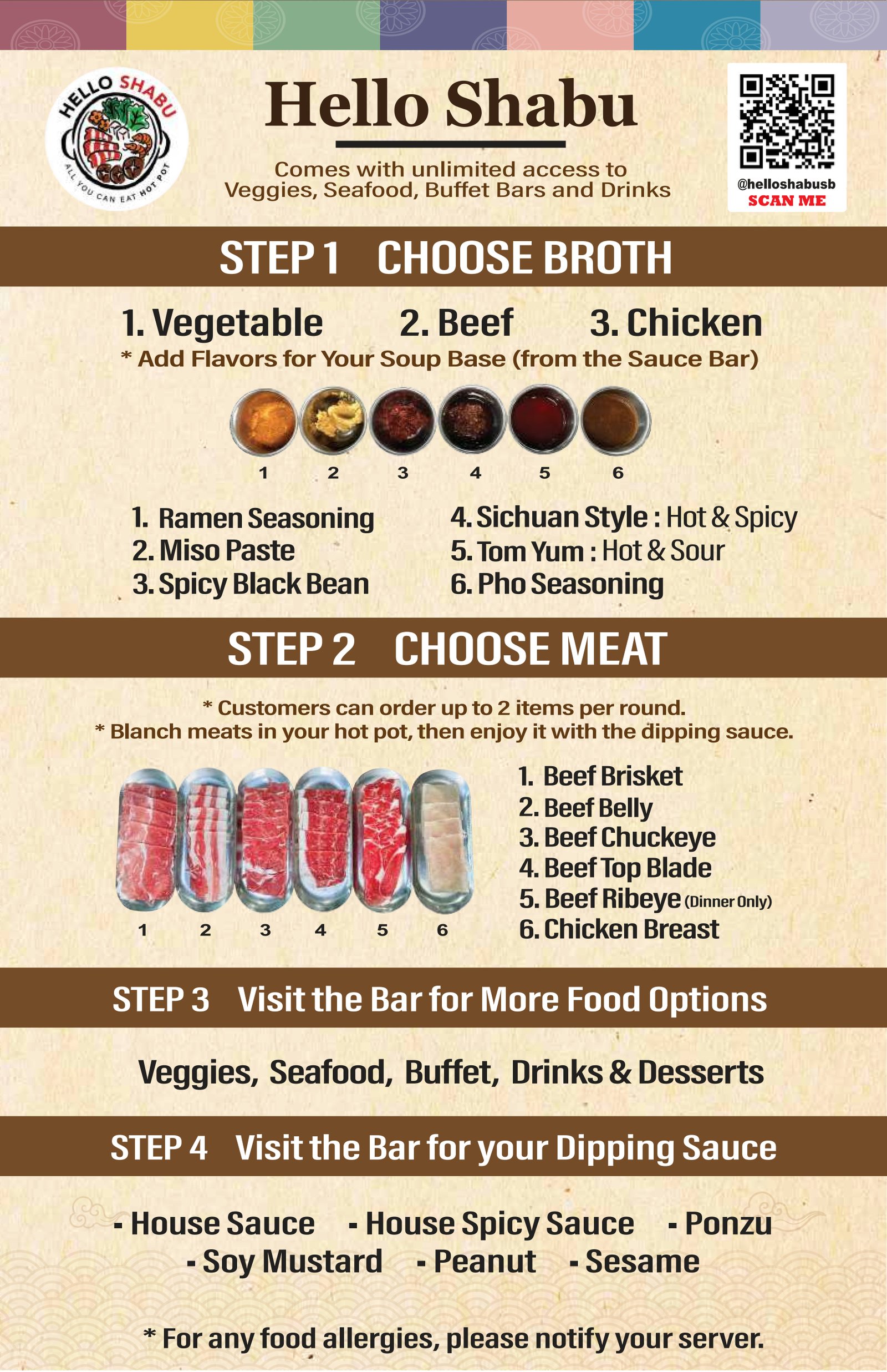 Hello Shabu Menu
